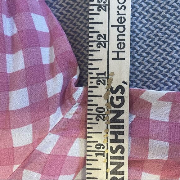 Michelle McDowell pink gingham blouse - Picture 2 of 4